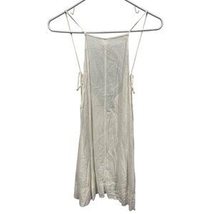 Intimately Free People White Strappy Open Back Tank Size XS Rayon Lightweight